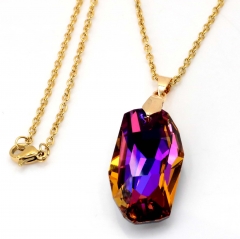 Stainless steel jewelry crystal Pendant necklace wholesale