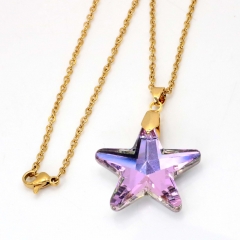 Stainless steel jewelry crystal Pendant necklace wholesale