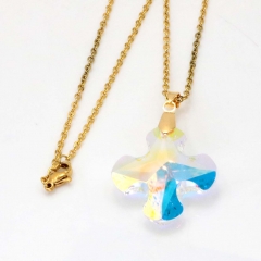 Stainless steel jewelry crystal Pendant necklace wholesale