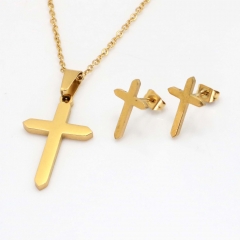 Stainless steel jewelry set Necklace and earrings Wholesale