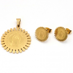 Stainless steel jewelry set Pendants and earrings Wholesale
