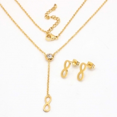 Stainless steel jewelry set Necklace and earrings Wholesale