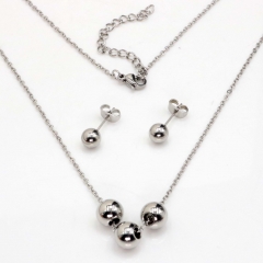 Stainless steel jewelry set Necklace and earrings Wholesale