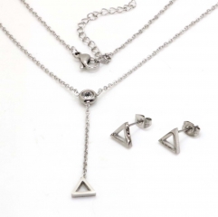 Stainless steel jewelry set Necklace and earrings Wholesale