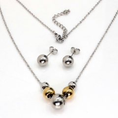 Stainless steel jewelry set Necklace and earrings Wholesale