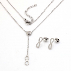 Stainless steel jewelry set Necklace and earrings Wholesale