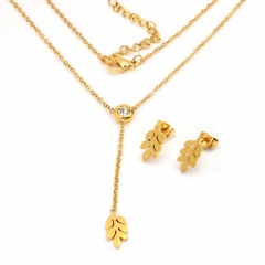 Stainless steel jewelry set Necklace and earrings Wholesale