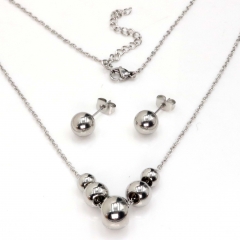 Stainless steel jewelry set Necklace and earrings Wholesale