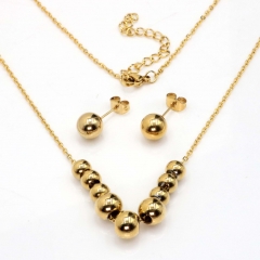 Stainless steel jewelry set Necklace and earrings Wholesale
