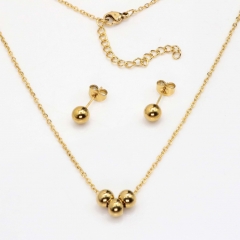 Stainless steel jewelry set Necklace and earrings Wholesale