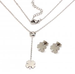 Stainless steel jewelry set Necklace and earrings Wholesale