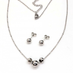 Stainless steel jewelry set Necklace and earrings Wholesale