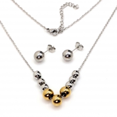 Stainless steel jewelry set Necklace and earrings Wholesale