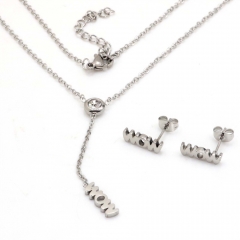 Stainless steel jewelry set Necklace and earrings Wholesale
