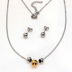 Stainless steel jewelry set Necklace and earrings Wholesale