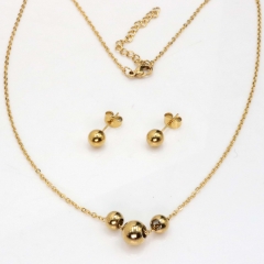 Stainless steel jewelry set Necklace and earrings Wholesale