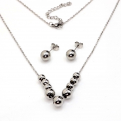 Stainless steel jewelry set Necklace and earrings Wholesale