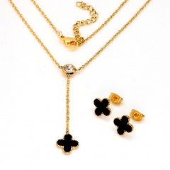 Stainless steel jewelry set Necklace and earrings Wholesale