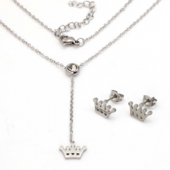 Stainless steel jewelry set Necklace and earrings Wholesale