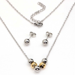 Stainless steel jewelry set Necklace and earrings Wholesale