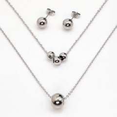 Stainless steel jewelry set Necklace and earrings Wholesale