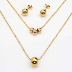 Stainless steel jewelry set Necklace and earrings Wholesale