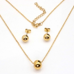 Stainless steel jewelry set Necklace and earrings Wholesale