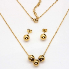 Stainless steel jewelry set Necklace and earrings Wholesale