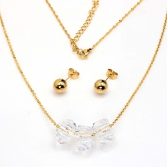 Stainless steel jewelry set Necklace and earrings Wholesale
