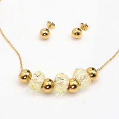 Stainless steel jewelry set Necklace and earrings Wholesale