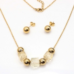 Stainless steel jewelry set Necklace and earrings Wholesale