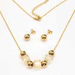 Stainless steel jewelry set Necklace and earrings Wholesale