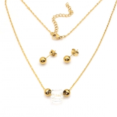 Stainless steel jewelry set Necklace and earrings Wholesale