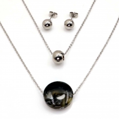 Stainless steel jewelry set Necklace and earrings Wholesale