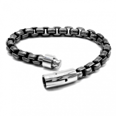 European and American men's retro magnet buckle stainless steel bracelet