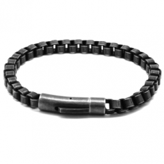 European and American men's retro magnet buckle stainless steel bracelet