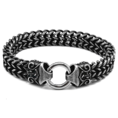 European and American men's retro magnet buckle stainless steel bracelet