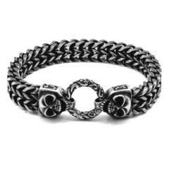 European and American men's retro magnet buckle stainless steel bracelet
