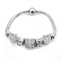 Stainless steel jewelry Pandor a Charms Bracelet wholesale