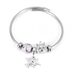 Stainless steel jewelry Pandor a Charms Bracelet wholesale