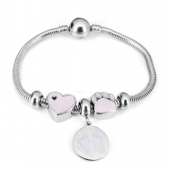 Stainless steel jewelry Pandor a Charms Bracelet wholesale