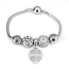 Stainless steel jewelry Pandor a Charms Bracelet wholesale