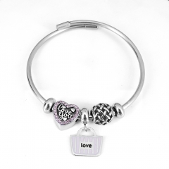 Stainless steel jewelry Pandor a Charms Bracelet wholesale