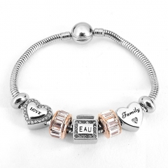 Stainless steel jewelry Pandor a Charms Bracelet wholesale