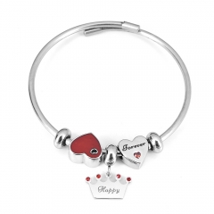 Stainless steel jewelry Pandor a Charms Bracelet wholesale