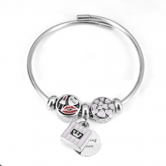 Stainless steel jewelry Pandor a Charms Bracelet wholesale