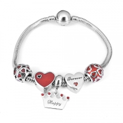 Stainless steel jewelry Pandor a Charms Bracelet wholesale