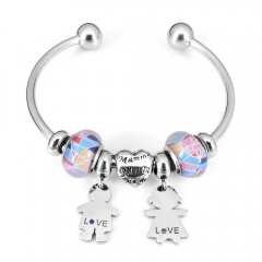 Stainless steel jewelry Pandor a Charms Bracelet wholesale