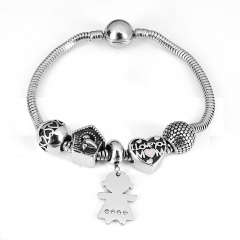 Stainless steel jewelry Pandor a Charms Bracelet wholesale