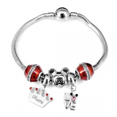 Stainless steel jewelry Pandor a Charms Bracelet wholesale